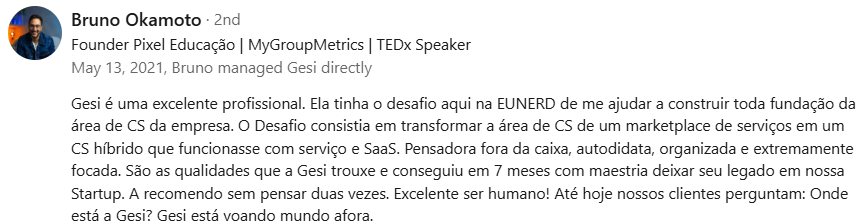 Depoimento de Bruno Okamoto